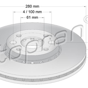 Disco de freno 701101001, 402069518R,