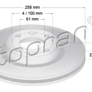 Disco de freno 701416001, 4534200100