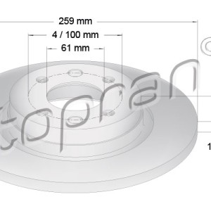 Disco de freno 701771001, 402065345R,