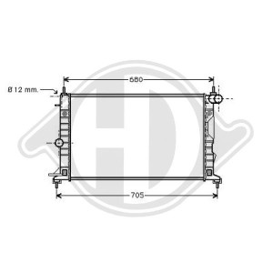 Radiador, refrigeraci¢n del motor 1300242