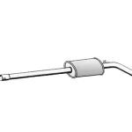 Silenciador del medio RENAULT Megane