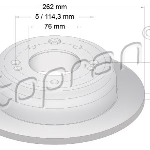 Disco de freno 820608001, 584111H300,