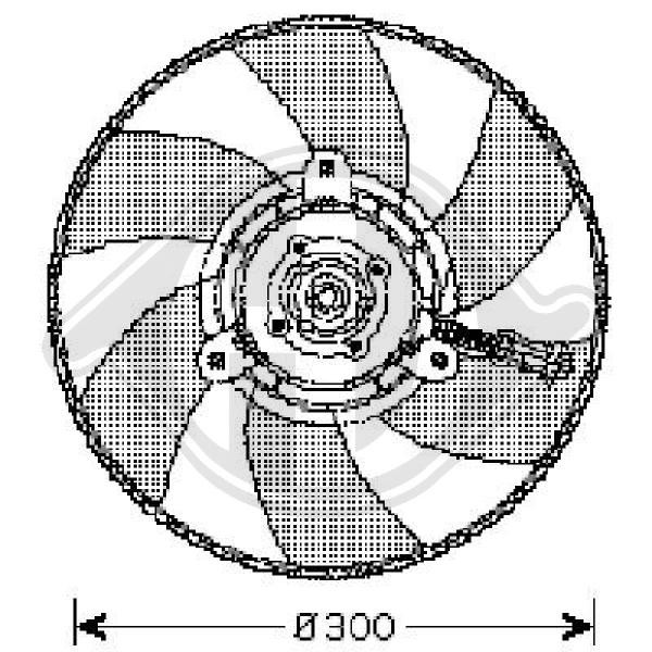 Ventilador, refrigeraci¢n del motor 6K0959455A
