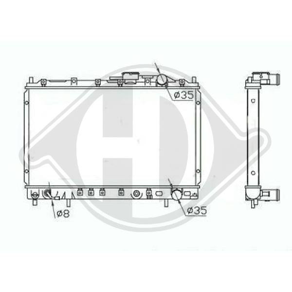 Radiador, refrigeraci¢n del motor MR127911