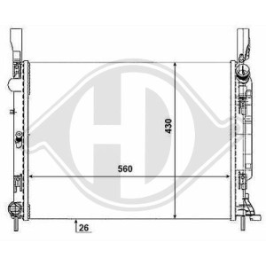Radiador, refrigeraci¢n del motor 8200418329
