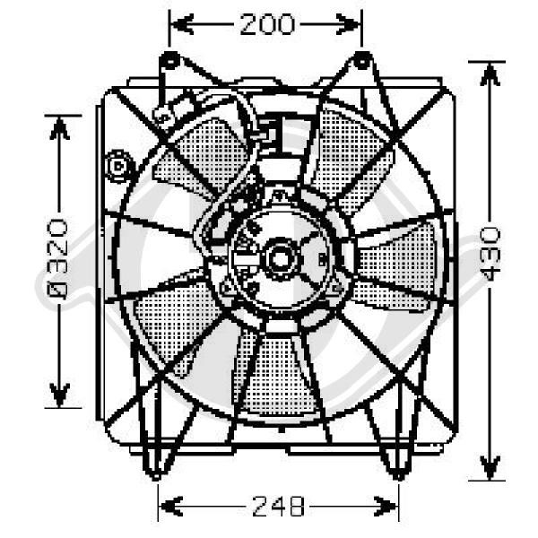 Ventilador, refrigeraci¢n del motor 19015RA02