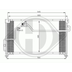 Condensador, aire acondicionado GA2A61480B