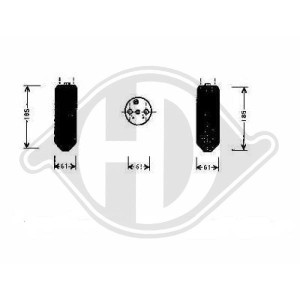 Filtro deshidratante, aire acondicionado MB898319