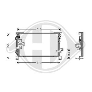 Condensador, aire acondicionado MB380703
