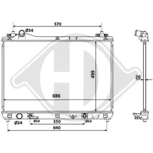 Radiador, refrigeraci¢n del motor 1770065J10