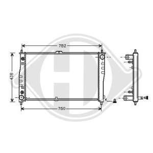 Radiador, refrigeraci¢n del motor OK52B15200
