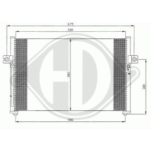 Condensador, aire acondicionado 97606-4A000
