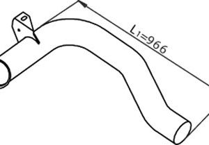 Tubo de escape central 1610673