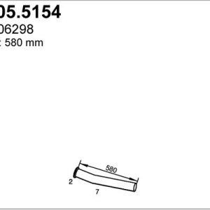 Tubo de escape 1406298