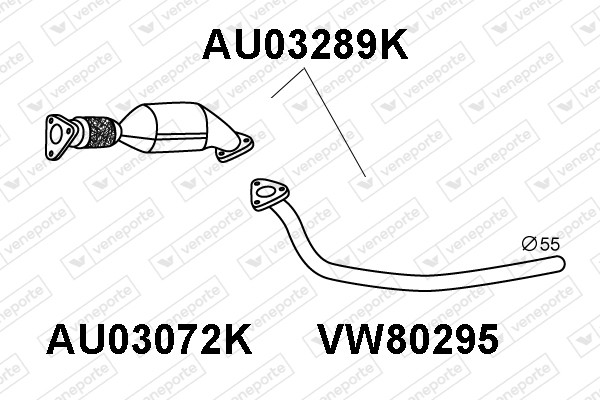 Catalizador 4B0131089EX-4B0254200HX-