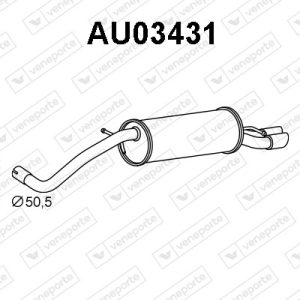 Silenciador trasero 8X0253609E-8X0253609G-8X0253609S-