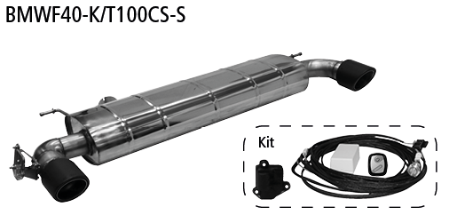 Silenciador trasero para BMW BMWF40-K/T100CS-S