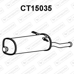 Silenciador trasero 173025-