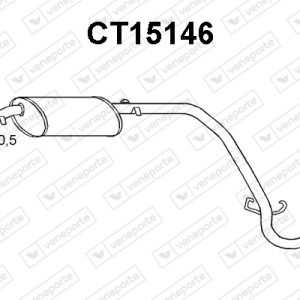 Silenciador trasero 172626-1726GJ-1730H2-7579139-ZF07579139
