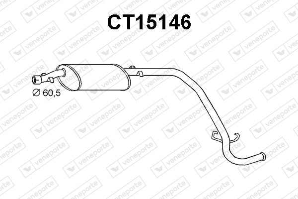 Silenciador trasero 172626-1726GJ-1730H2-7579139-ZF07579139