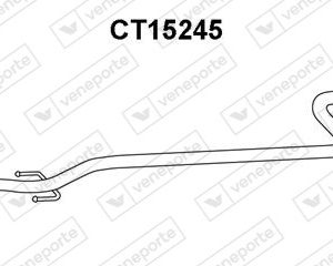Tubo de escape 1717CT-1717R6-
