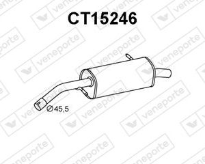 Silenciador trasero 1726J8-1726NQ-1726XQ-1726ZP-1730J8