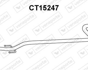 Tubo de escape 1717CV-1717R7-