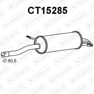 Silenciador trasero 1726RQ-1726XC-1726XD-173037-9805858580