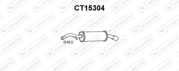 Silenciador trasero 1726RW-1726XP-1726YK-1726ZJ-173044