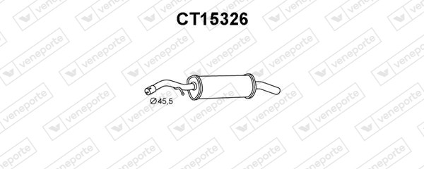 Silenciador trasero 1726NW-1726ZH-173045-1730C5-