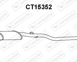 Silenciador central 1717H0-1717H1-