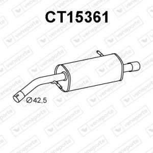 Silenciador trasero 1726XR-