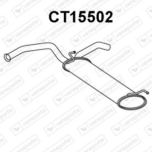 Silenciador trasero 1609205780-1726XY-1726XZ-1730FP-1730FQ