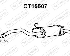 Silenciador trasero 1726LV-