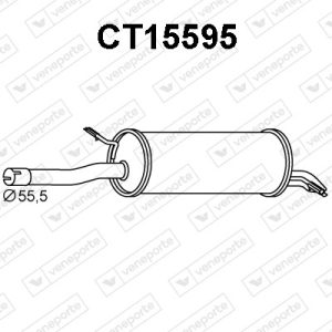 Silenciador trasero 1726KR-1726LH-1726RS-1726RV-1726XE