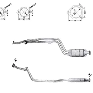 Catalizador MERCEDES C280 W202