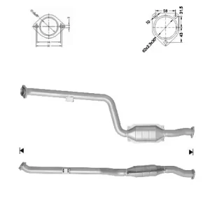 Catalizador MERCEDES E200 Kompressor 1.8i 16V