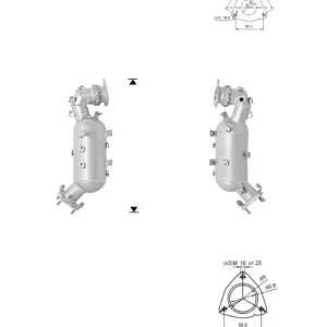 Catalizador NISSAN NAVARA 2.5TD DCI