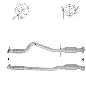 Catalizador OPEL ASTRA 1.4i Turbo 16V