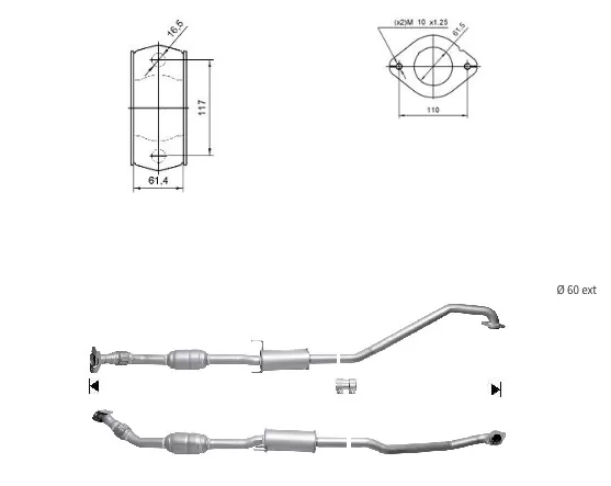 Catalizador TOYOTA AVENSIS ADFTV