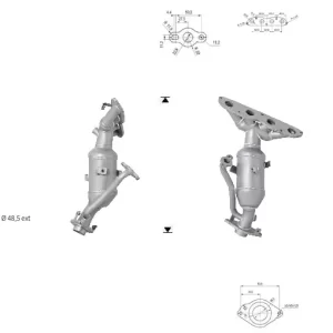 Catalizador YARIS TOYOTA 1.5i 16V CVT