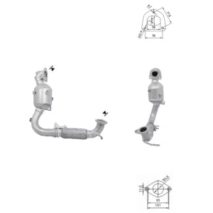 Catalizador FORD FIESTA 1.0i 12V