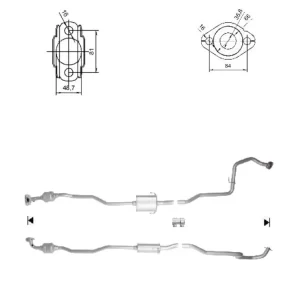 Catalizador TOYOTA YARIS 1.0i 12V