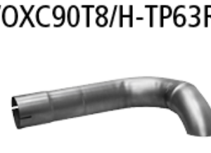 Tubo de escape para Volvo VOXC90T8/H-TP63R