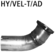 Tubo de conexión para montar el silenciador trasero para Hyundai HY/VEL-T/AD