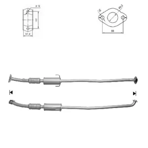 Catalizador TOYOTA COROLLA VERSO 1.6i 16V
