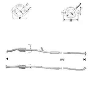 Catalizador TOYOTA RAV 4 2.0i 16V