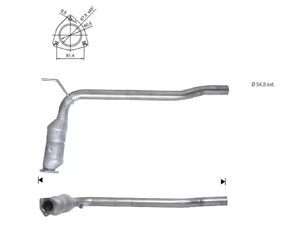 Catalizador VW TR 2.5TD