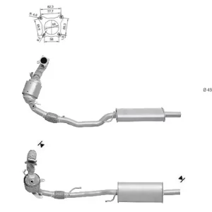 Catalizador SKODA RAPID 1.4i TSI