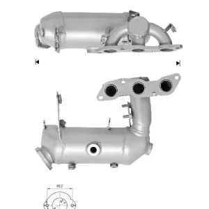 Catalizador SMART FORTWO 1.0i 12V